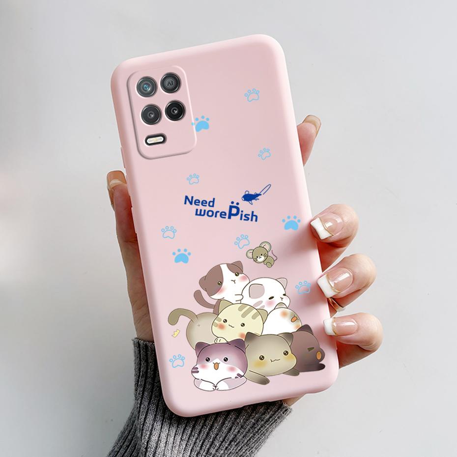 For Realme Narzo 30 5G Case Narzo30 RMX3242 Silicone TPU Cartoon Soft Phone Case For Ralme Narzo 30 5G Cover Coque Bumper Fundas