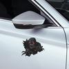Halloween Hole-piercing Horror Skull Car Sticker Festive Atmosphere Decoration Car Sticker