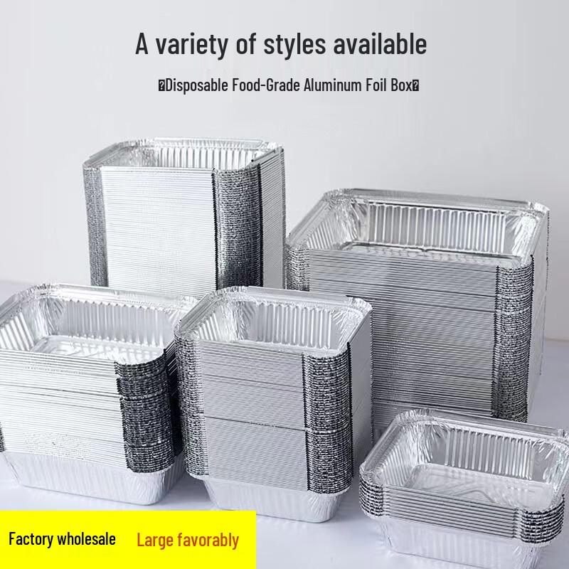 Cmaos Disposable Aluminum Foil Rectangular Meal Prep Containers