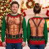 Men's, Long Sleeve Printed Holiday Top