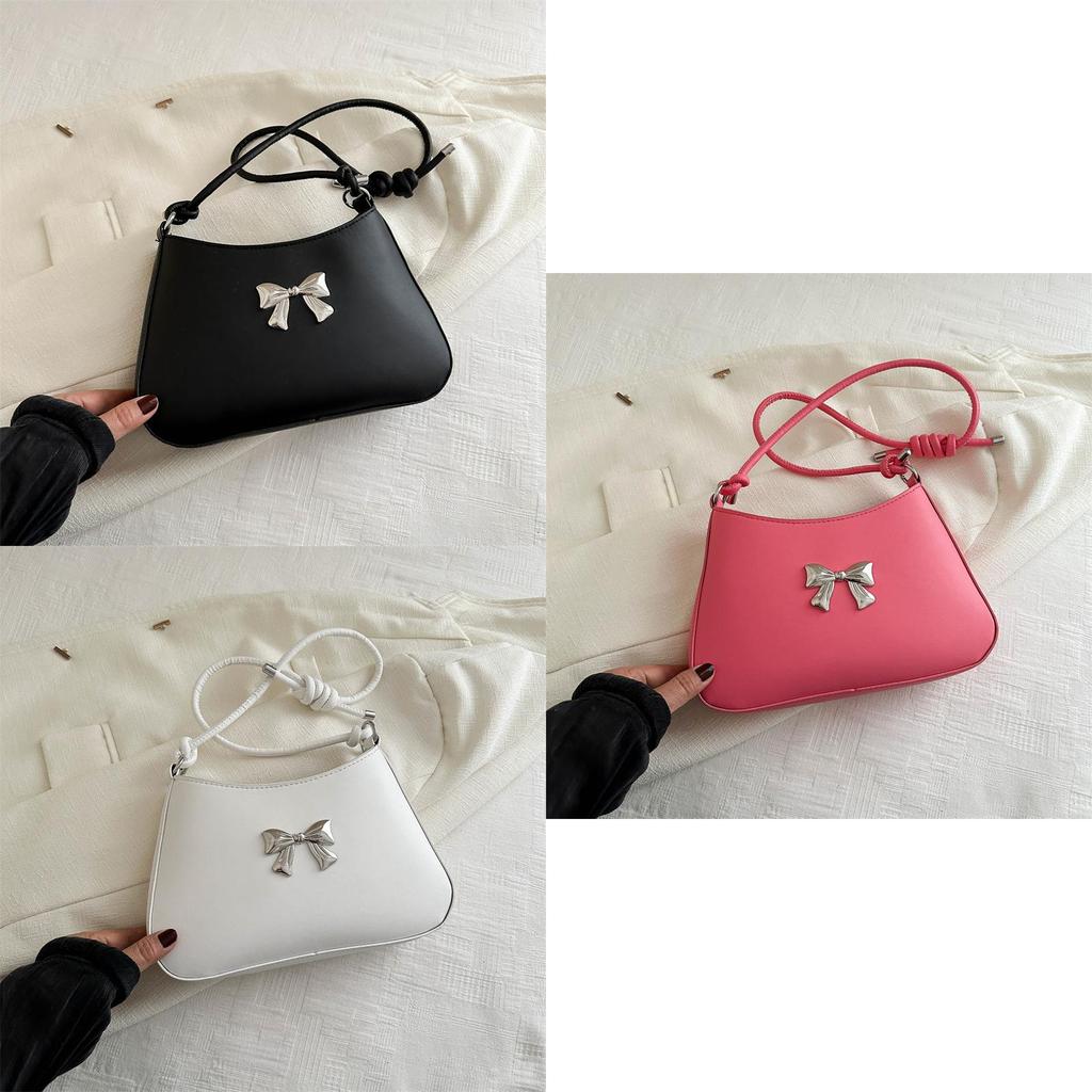 2024 New Style Women's Handbag Street Fashion Chain Crossbody Bag With Butterfly Knot Unique Personality Shoulder Bag