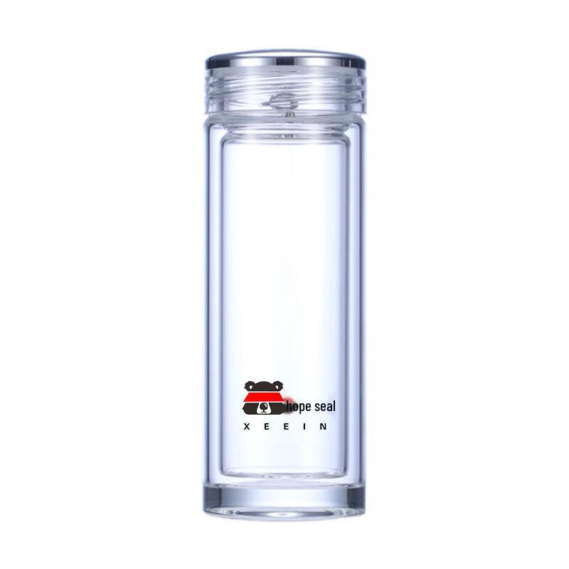 Xiyin Insulated Double-Layer Glass Tea Infuser Bottle