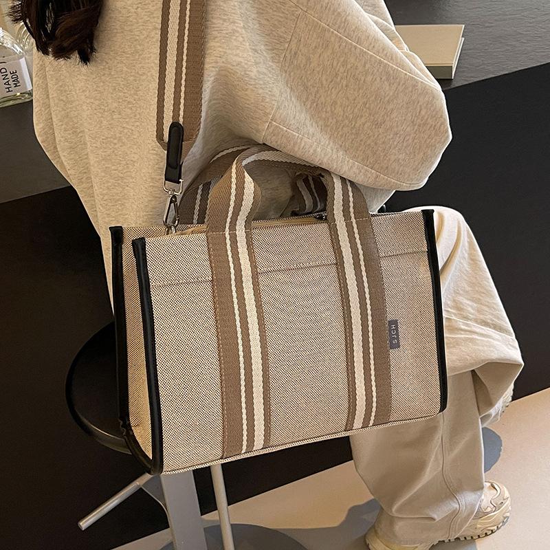 Canvas Bag Women's Tote Bag Large Capacity Autumn and Winter Can Cross the New Versatile Shoulder Bag Handbag