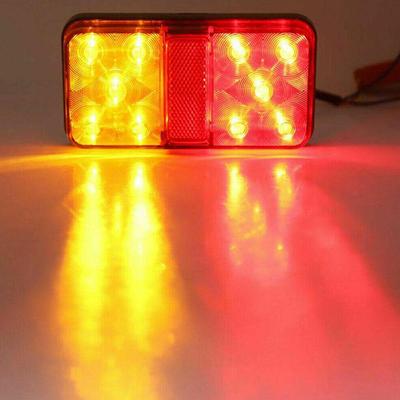 Sinalizador de Direção LED para Lanterna Traseira de Carro Ultra Brilhante 12/24V Lâmpada de Freio e Ré Para Caminhonete Trailer Lanterna Traseira à Prova d'Água