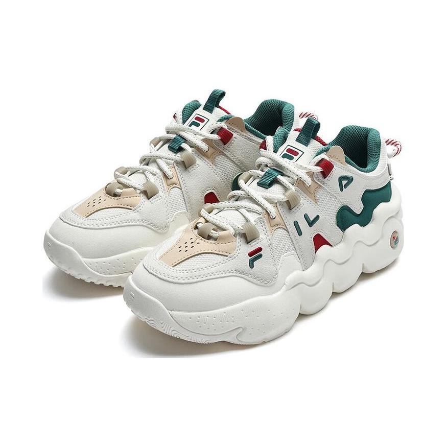 New FILA Panini Xmas Shoes 'White Green Red' Women's F12M312113FSL