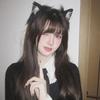 Black and White Cat Ear Plush Headband - Cute Lolita Hair Accessory