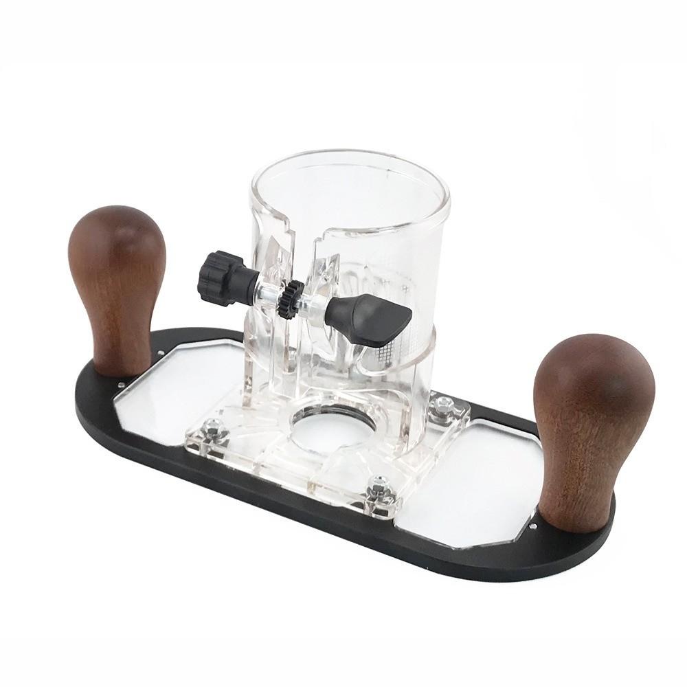 Flip-Gravur Holzfräsenbasis Einstellbare Trimmmaschine Maschinenfräsenbasis Öffnung