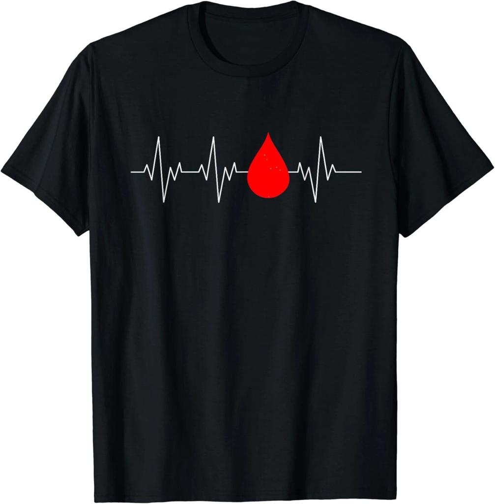 Blutspender Herzschlag Spende Blut Spenden Geschenk Unisex T-Shirt