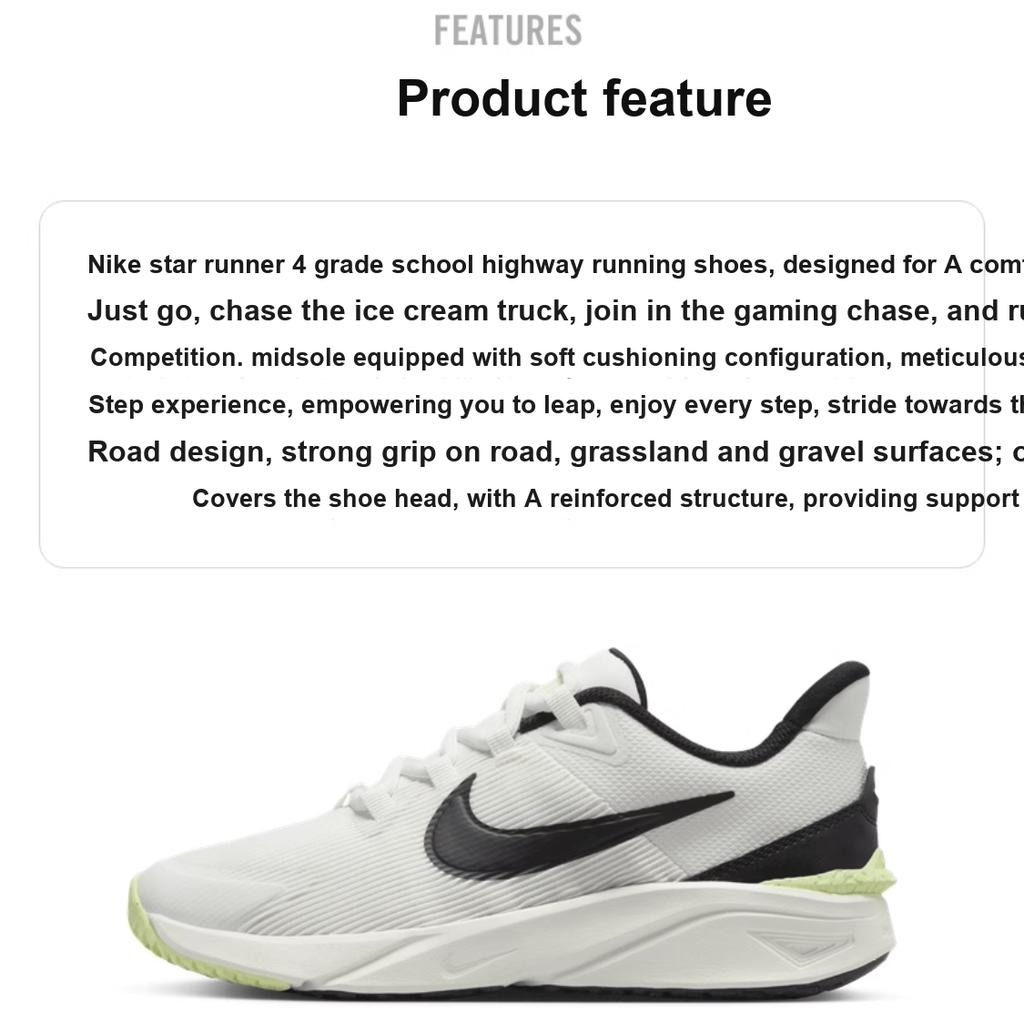 Nike Star Runner 4 GS Summit White Black Dětské tenisky Barely-Volt DX7615-102