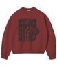 REBRENNER Dtg Motion Oversized Sweatshirt Burgundy