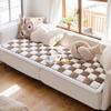 Non-slip Couch Cushion Thickened Warm Anti Slip Seat Cushion Sofa Cover Comfortable Plush Sofa Cushion Winter Plush Couch Cover