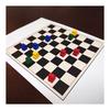 Wooden human figure set of 20 pieces 14x16x10mm (red, blue, green, yellow) | Board games, crafts, educational materials