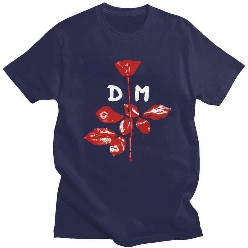 Custom Male Electronic Rock DDepeche Cool Mode T Shirts Short Sleeve Cotton Tshirt Classic Tshirt Casual Tees Clothing