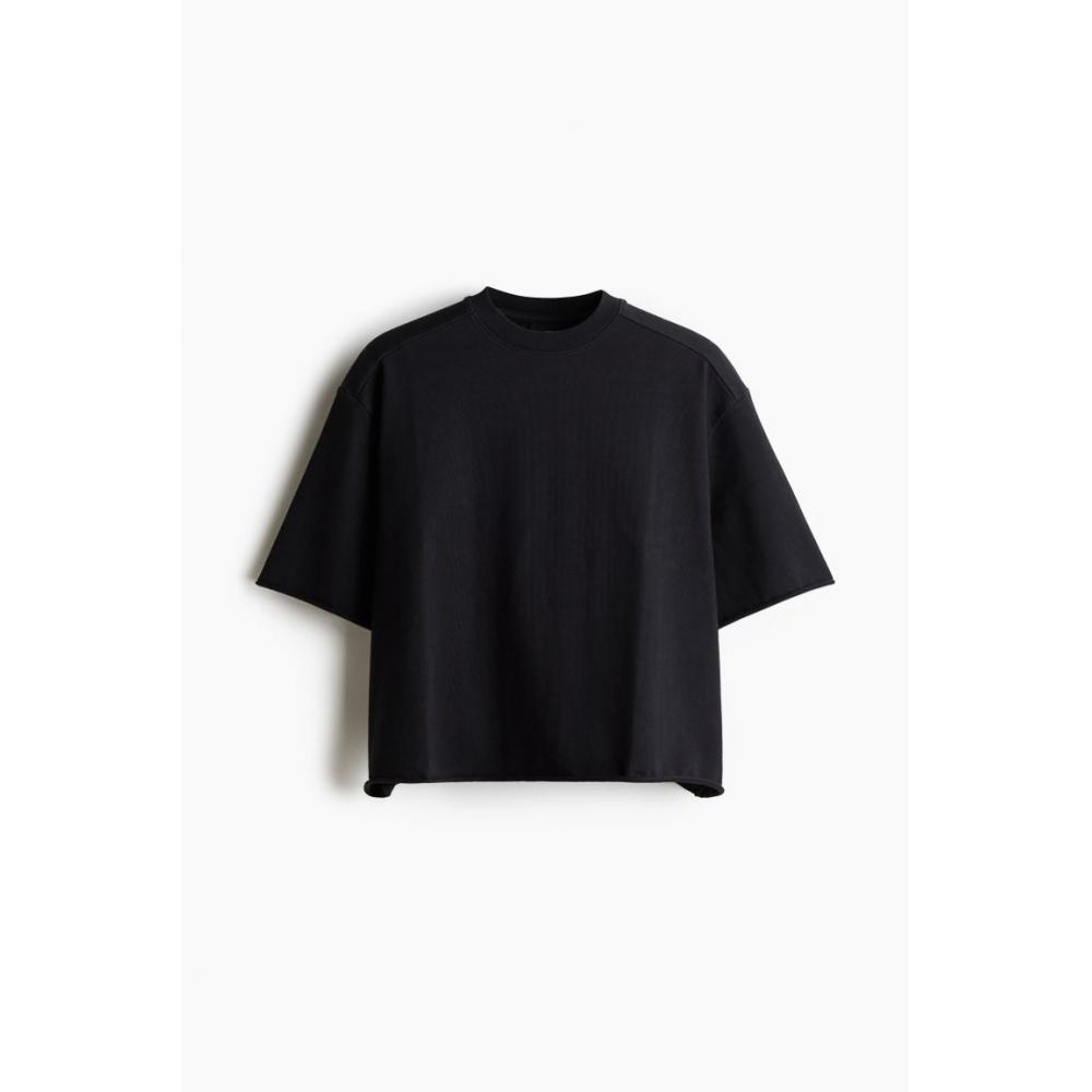H M Oversized FiT T sHirT Black