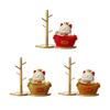 Lucky Cat Storage Tray Collectible Entrance Ornament for Desk Shop Farmhouse