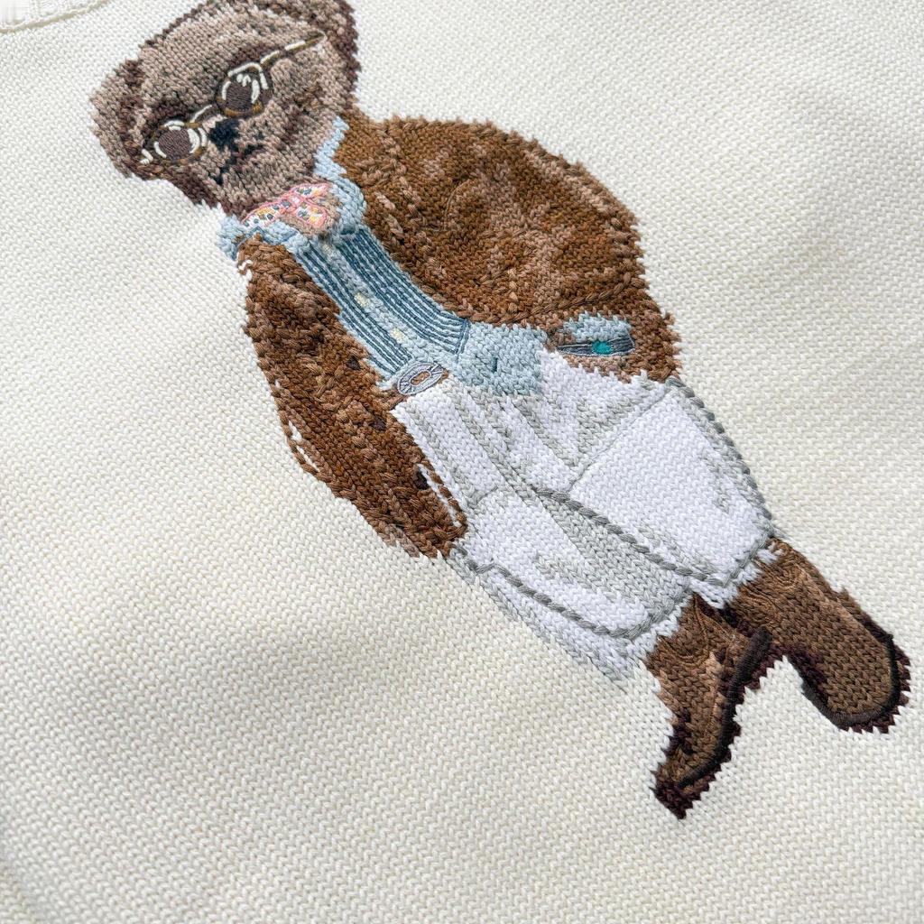 Women's Autumn/Winter Cotton Embroidery Cartoon Sweater