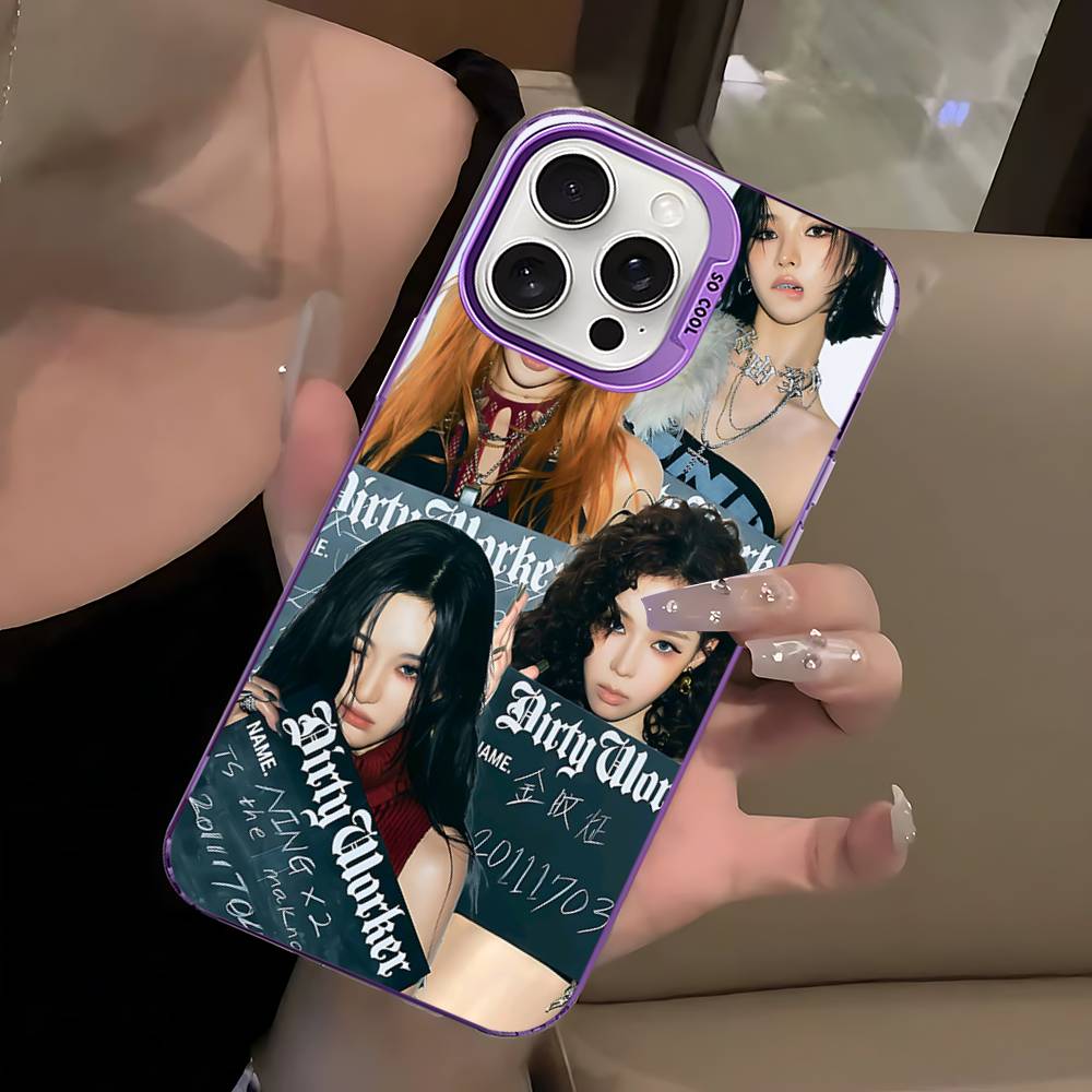 KPOP A-aespa Phone Case For IPhone 17 16 15 14 13 12 11 Pro Max PLUS Colorful Shockproof Cover
