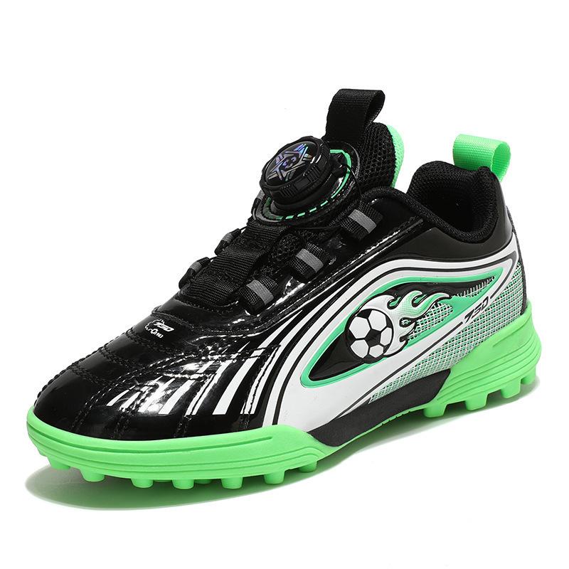 

2025 new spring and autumn children s football shoes boys shoes broken nails TF boys comfort training sports shoes leather students 31