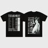 Νέα ευρωπαϊκή και αμερικανική street trendy μάρκα t-shirt με εκτύπωση taylor swift γοτθικό high street t-shirt αστεριών casual t-shirt