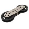 Cable Pulley Wheel 2 Way Pulley Block Stainless Steel Silent Bearing Easy Installation Pulley System Attachment for Fitness Plastic