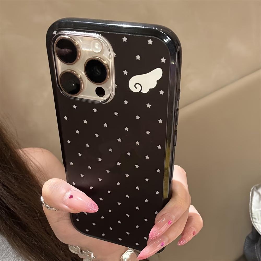 [Magsafe magnetic attraction] Simple polka dot transparent Apple 15/6promax mobile phone case iPhoneAIR protective case
