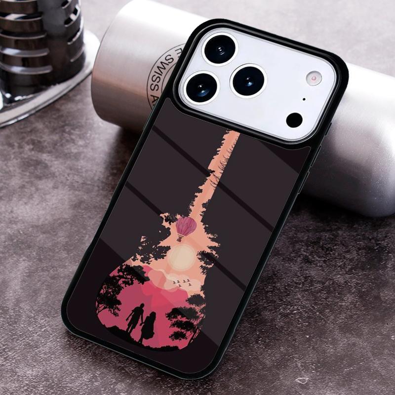 Electric Guitar Music Phone Case For iPhone 17 16 15 14 13 12 11 Pro Max Plus 17Air Soft Silicone Cover