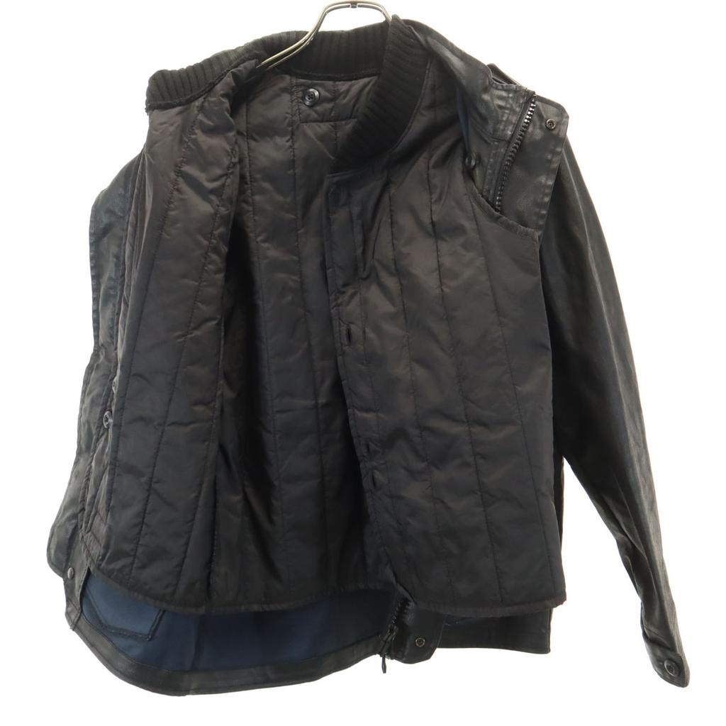 Adidas David Beckham Collaboration 3WAY Faux Leather Jacket XS Black Men's Used