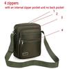 Four Or Six Layer Zipper Waterproof Single Shoulder Messenger Bag Business Bag Wallet