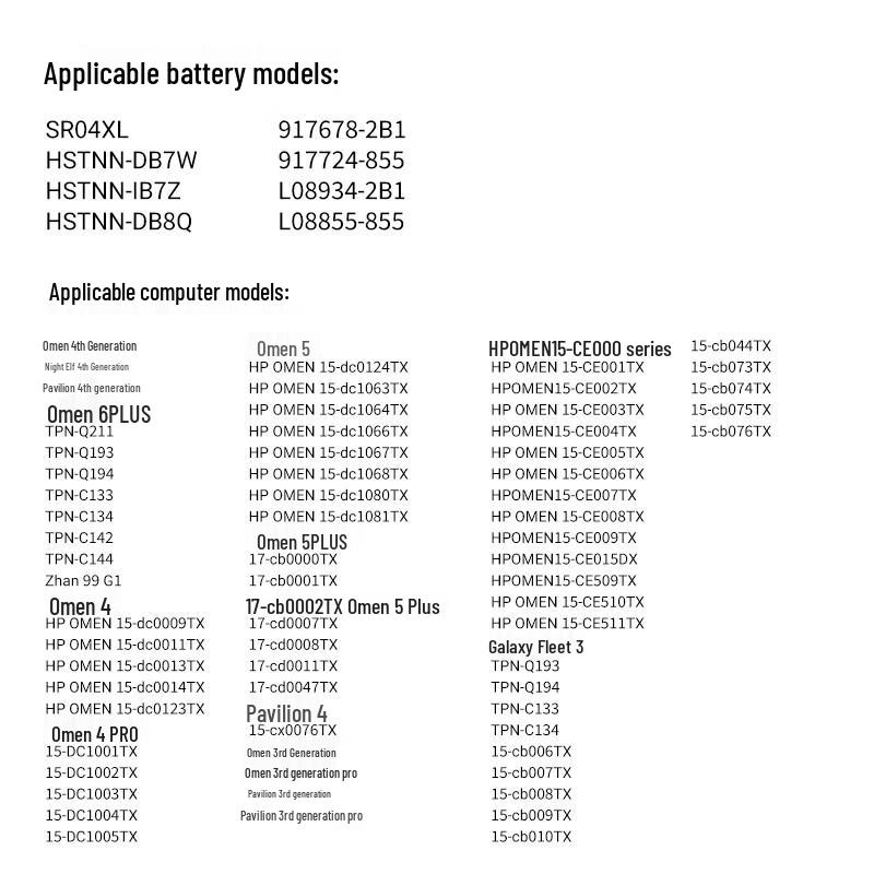 Mryc Replacement Laptop Battery for HP