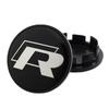 Nowe Nowe 4 szt. 65mm Naklejka z Emblematem na Koło Samochodowe 60mm Osłona Piasty Do Volkswagen VW Jetta R Rline Touran POLO Golf MK4 MK5 MK