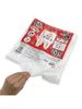 Japan Pack Plastic Bags with Milky 50cm H X 26cm W 14cm D X Easy Extra 100 Bags Per Set of PRH28W Handles, White, Approx. 10L, + 0.017mm Thick,