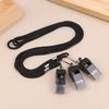 High Strength Black Halter Whistle, Multi-Pack Sports Referee Whistle For Basketball Volleyball Outdoor Hiking Emergency Use