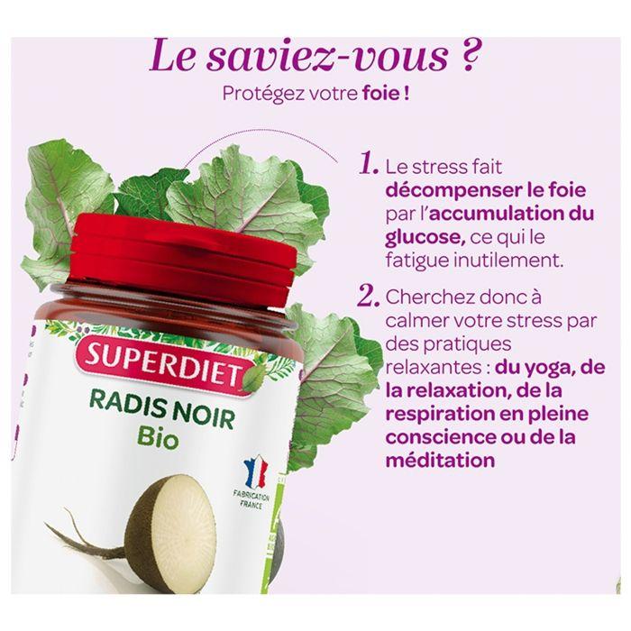 Superdiet Radis Noir Bio 45 Comprimés