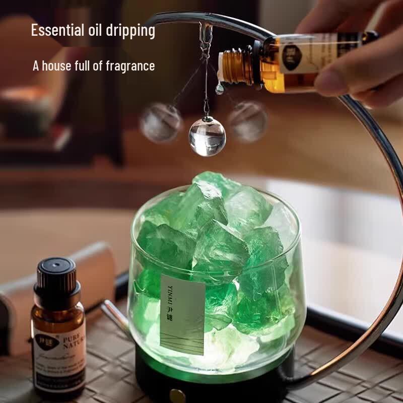 YINMI Scented Diffuser Stone Gift Box with Night Light
