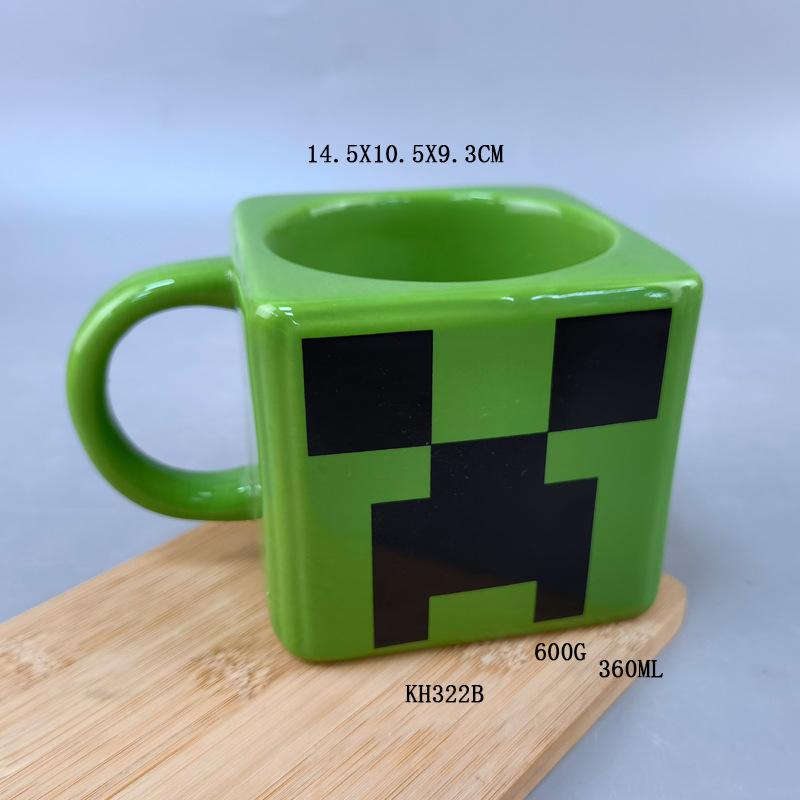 

Квадратная детская чашка для воды, игровой сувенир, кружка, эндер крипер 301-400ml