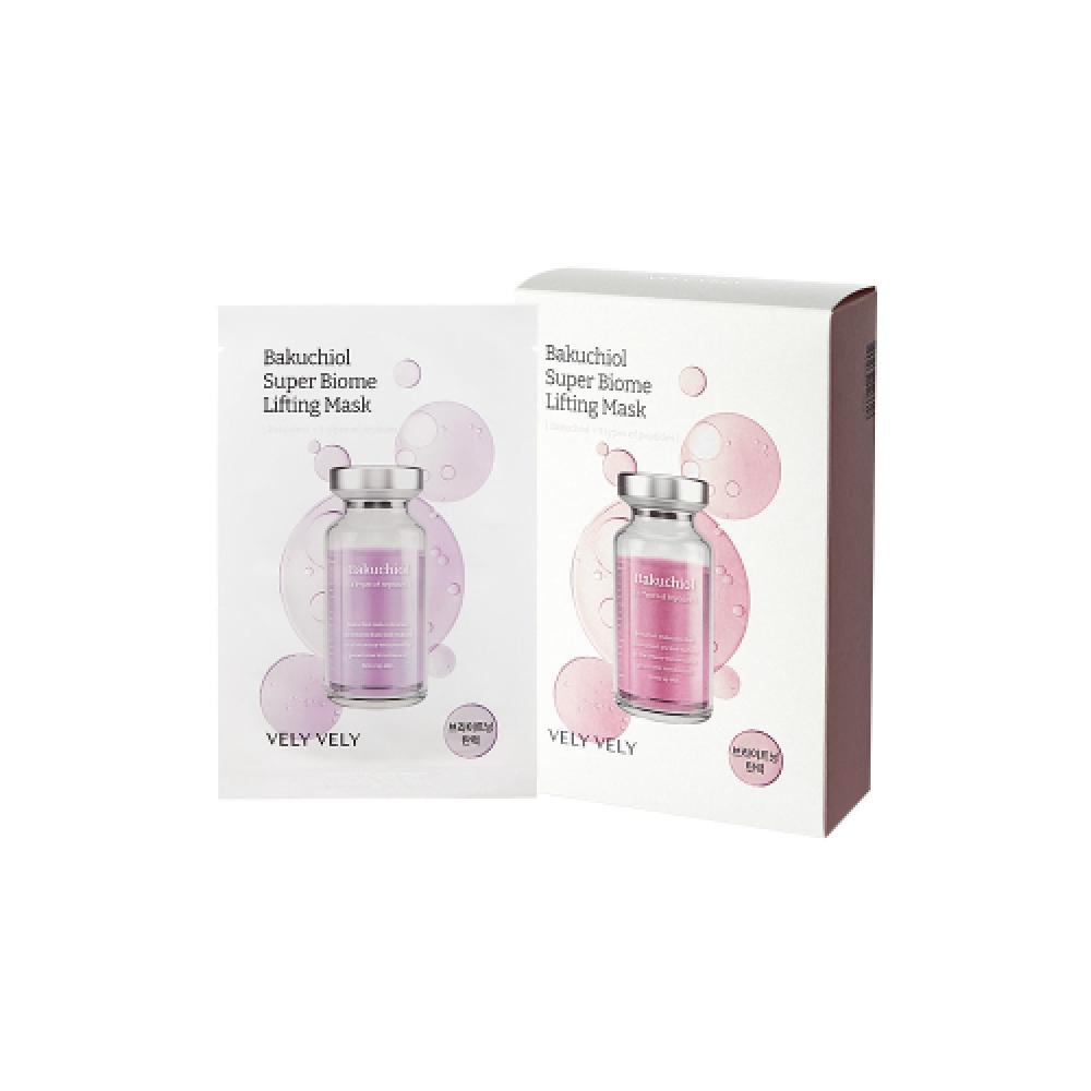 Vely Vely Bakuchiol Super Biome Lifting Mask Pack 10 Pack VLBKMP