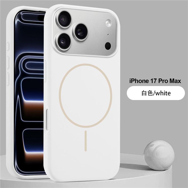 Applicable To iPhone17Pro Max Liquid Magnetic Mobile Phone Case Apple 16Pro Skin Feeling Anti-drop Case 14 Protective Case