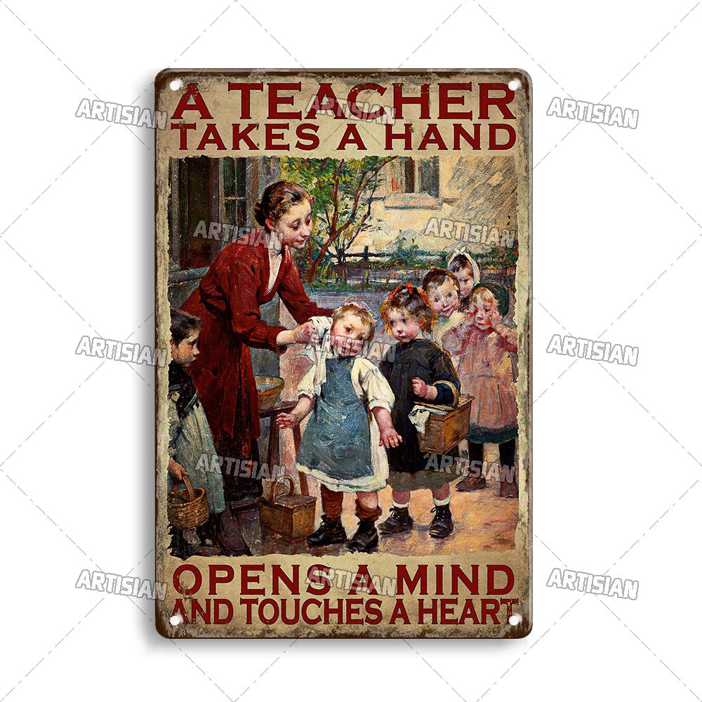 Artisian Job Metal Sign Vintage Teacher Tin Poster Hobby Decorative Plate Wall Decor Garage Bar Pub Club Hotel Cafe Kitchen Home