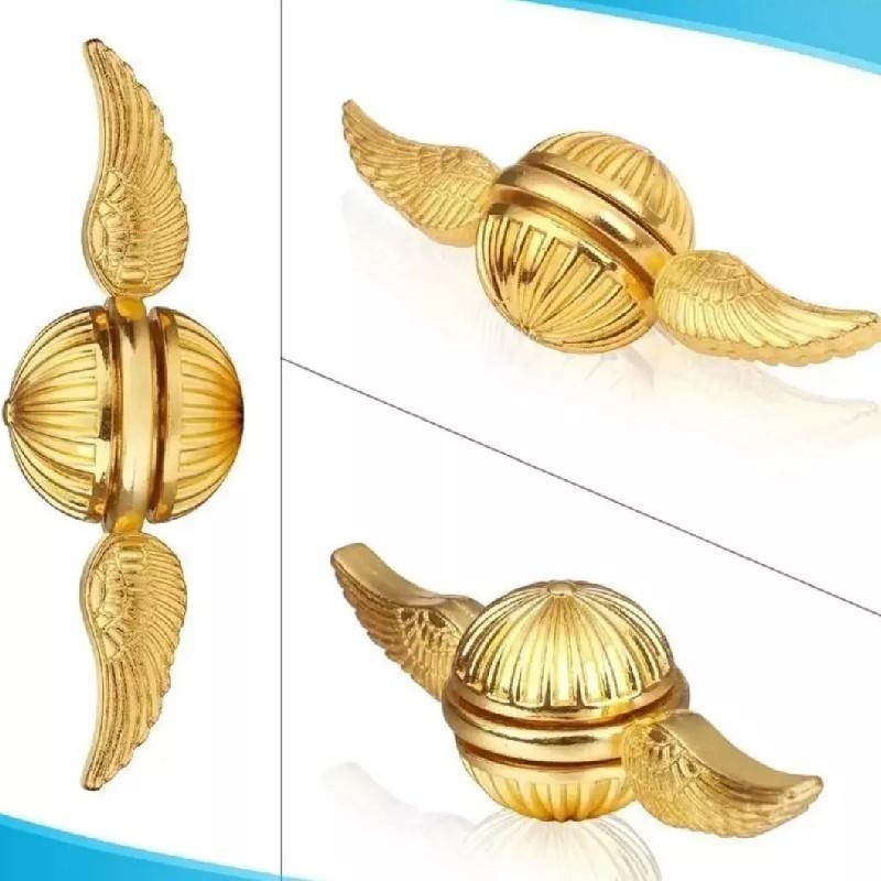 Potter Schnatz Goldener Handspinner Metall Anti-Stress ADHS Spielzeug Autismus