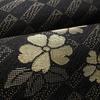Used [New and Used Item] Great value!Fukuro Obi Saito Sansai Unused Pure Silk Nishijin Black Flower Gold Thread Semi-formal Casual High Quality Good