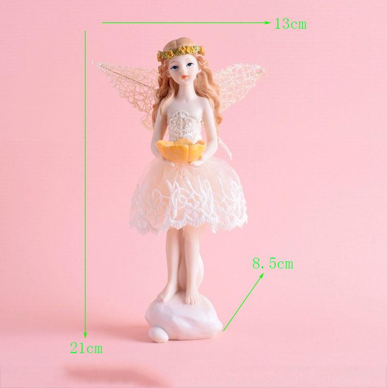 Evropské pryskyřičné ozdoby Anděl Květina Víla Domov Obývací pokoj Stůl Socha Řemesla Dětský pokoj Figurky Dekorace Narozeninové dárky