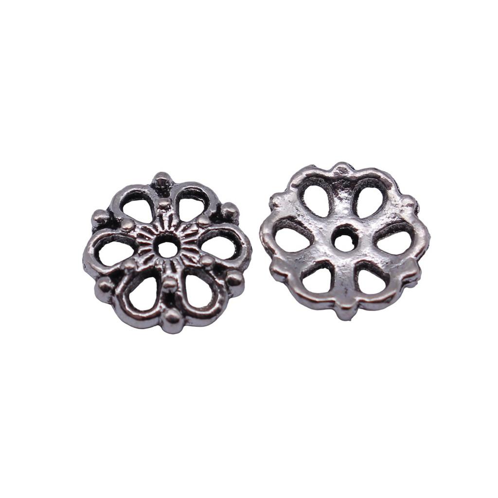 Multi Color Swirl Flower Bead Caps Spacer Beads For Jewelry Making Components