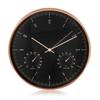 Horloge Murale Avec Thermomètre Et Hygromètre 12" 30 Cm QUARTZ Couleur Doré