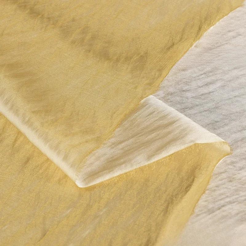 100x150cm Acetate Satin Fabric Pleated Texture Lightweight Breathable Shirt Dress Apparel for Diy Sewing Rayon Material