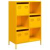 Vidaxl Cabinet, Mustard, 68X39X103.5 Cm, Steel