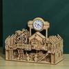 3D 3D Puzzle Gift House Wooden Puzzle Concentration Improvement DIY Puzzle Model House, Korean popular puzzles