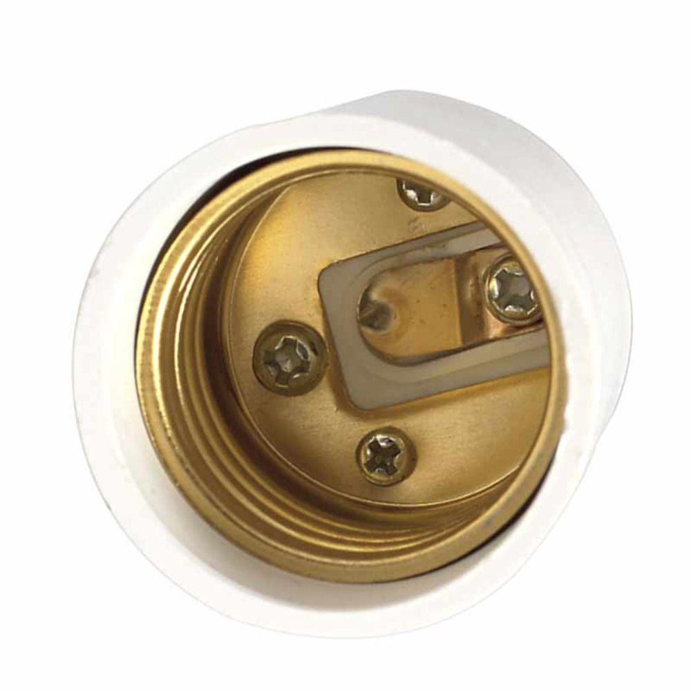 Metal Light Bulb Socket Adapter White Converter Accessories Light Holder  Home