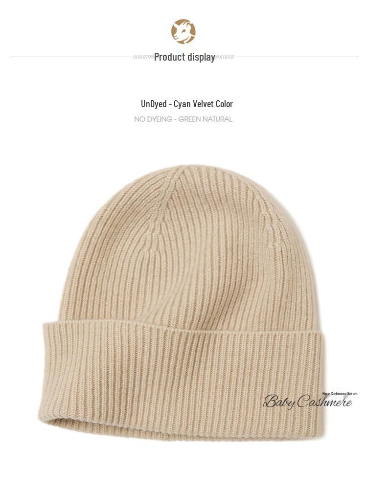 Unisex Cashmere & Fleece Hat: Autumn/Winter, New Style, Thick & Warm Knit
