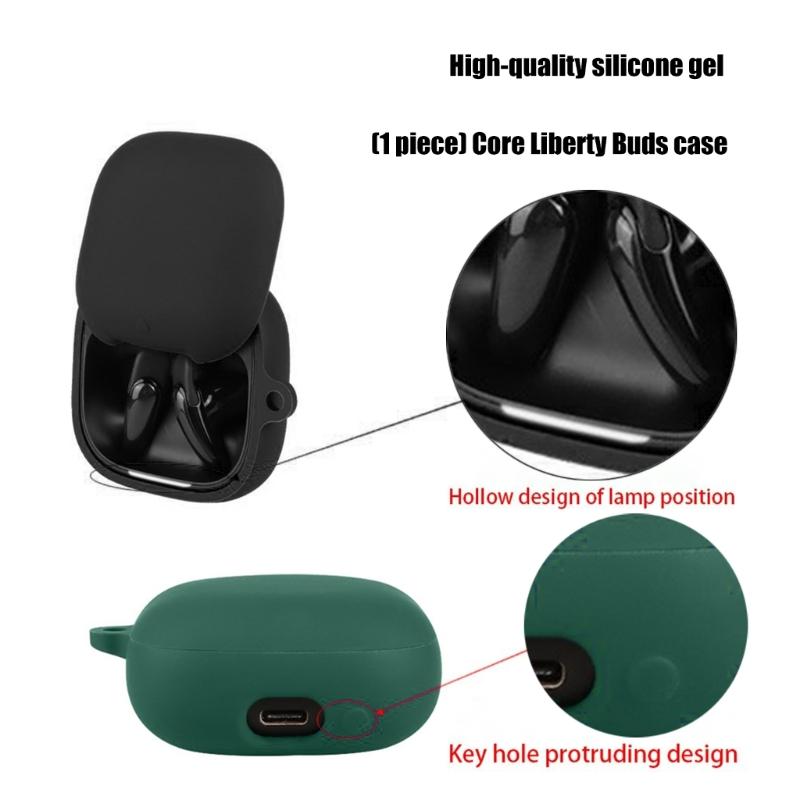 Scratchproof Case Shockproof Shell for Liberty Buds Dustproof Enclosure Housing Washable Silicone Sleeve Ergonomic Desig