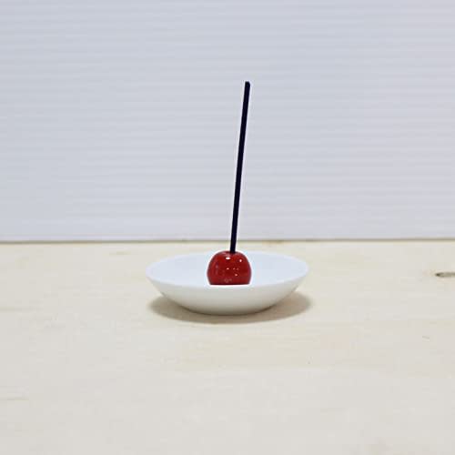 Cute mini Buddhist altar set featuring an incense holder, candy canes, and a glass incense burner, perfect for memorials or pets (cherry blossoms)